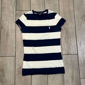 Ralph Lauren Sport Striped Cotton Crew Neck T-Shirt